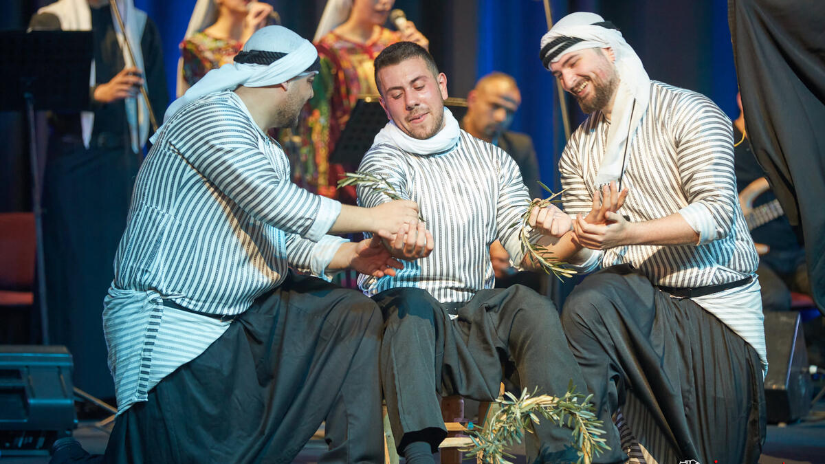 Al Hanouneh Folklore Dancing Group Perform in Jordan