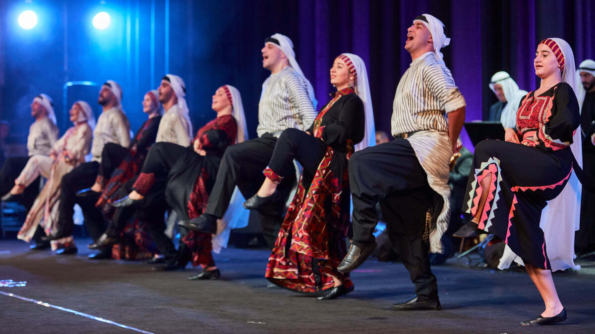 Al Hanouneh Folklore Dancing Group Perform in Jordan