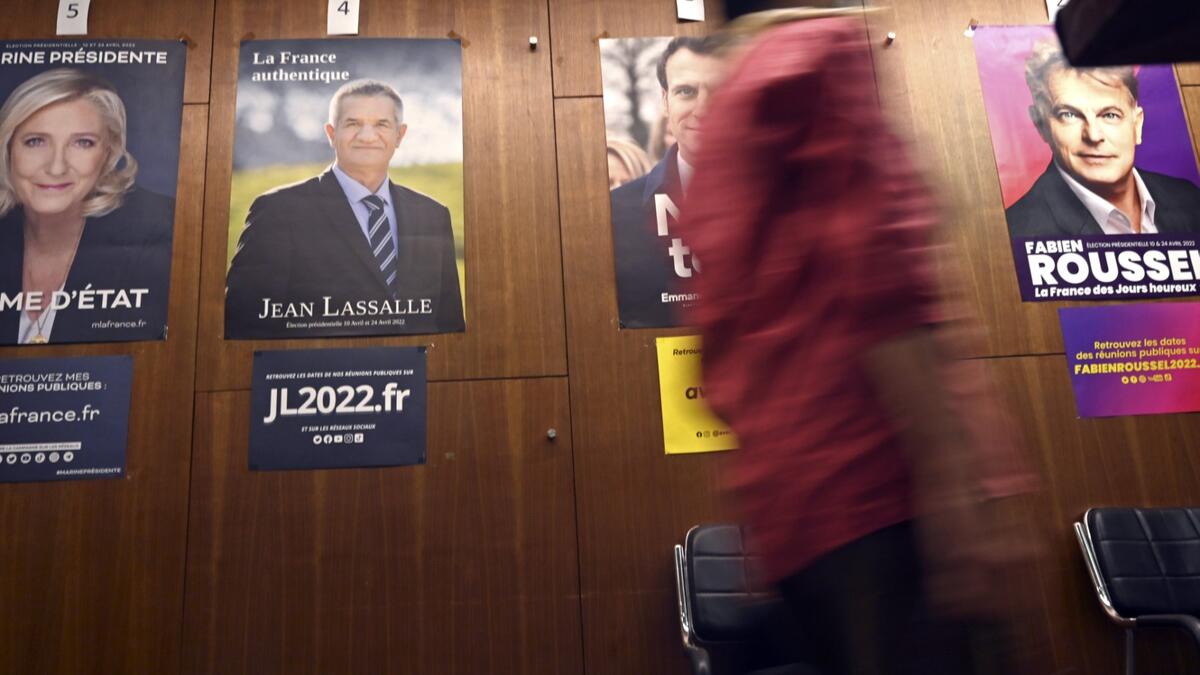 The first round of France's presidential election