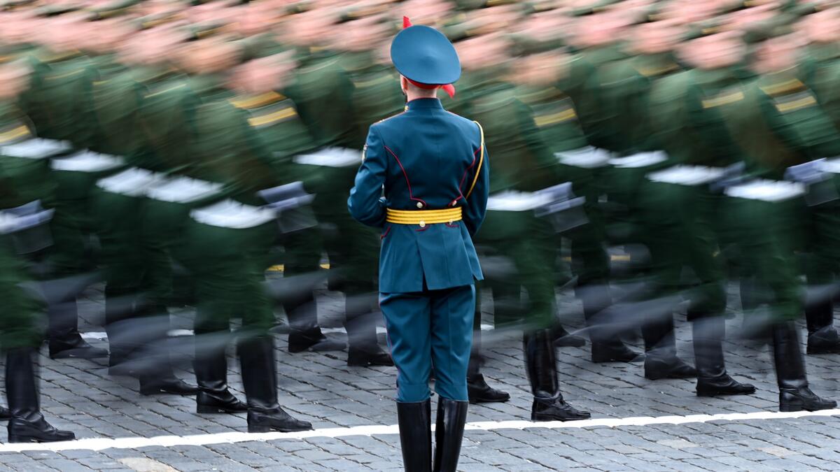 Victory Day military parade in central Moscow