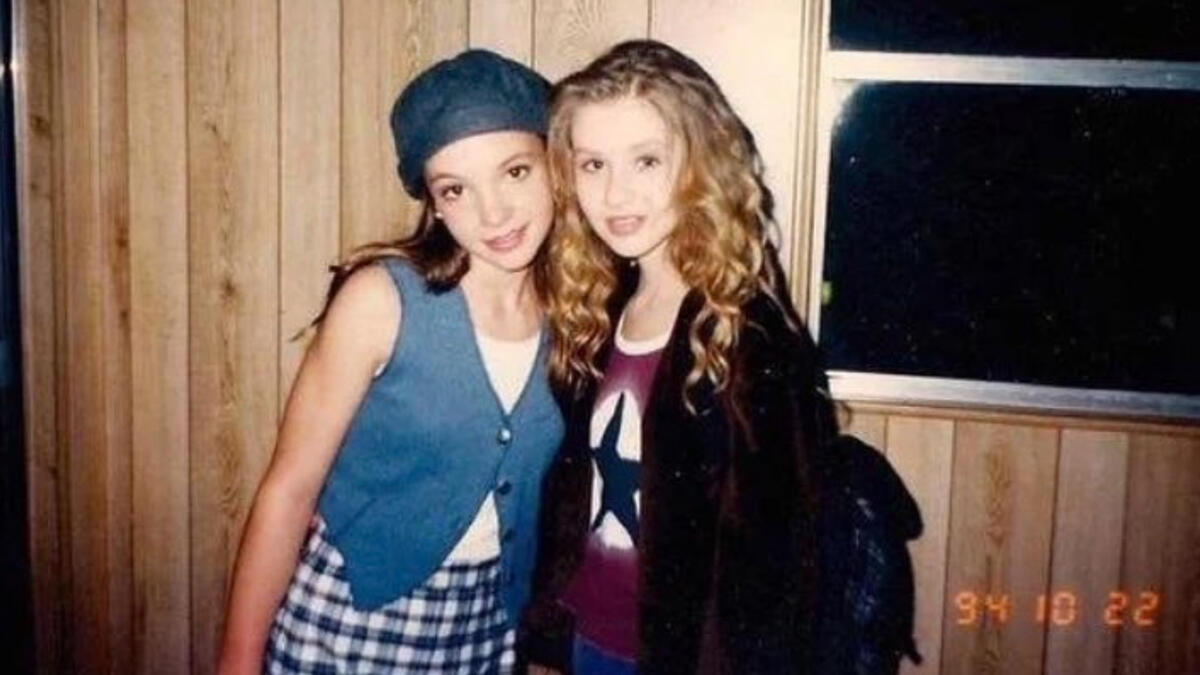 Britney Spears and Christina Aguilera 1994