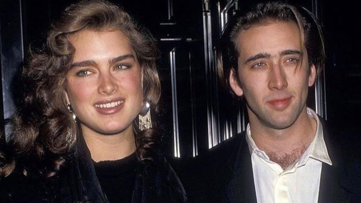 Brooke Shields and Nicholas Cage