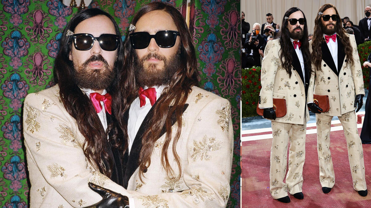 Jared Leto and Alessandro Michele
