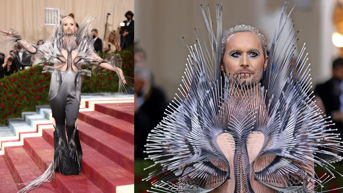 Fredrik Robertsson in Iris Van Herpen.