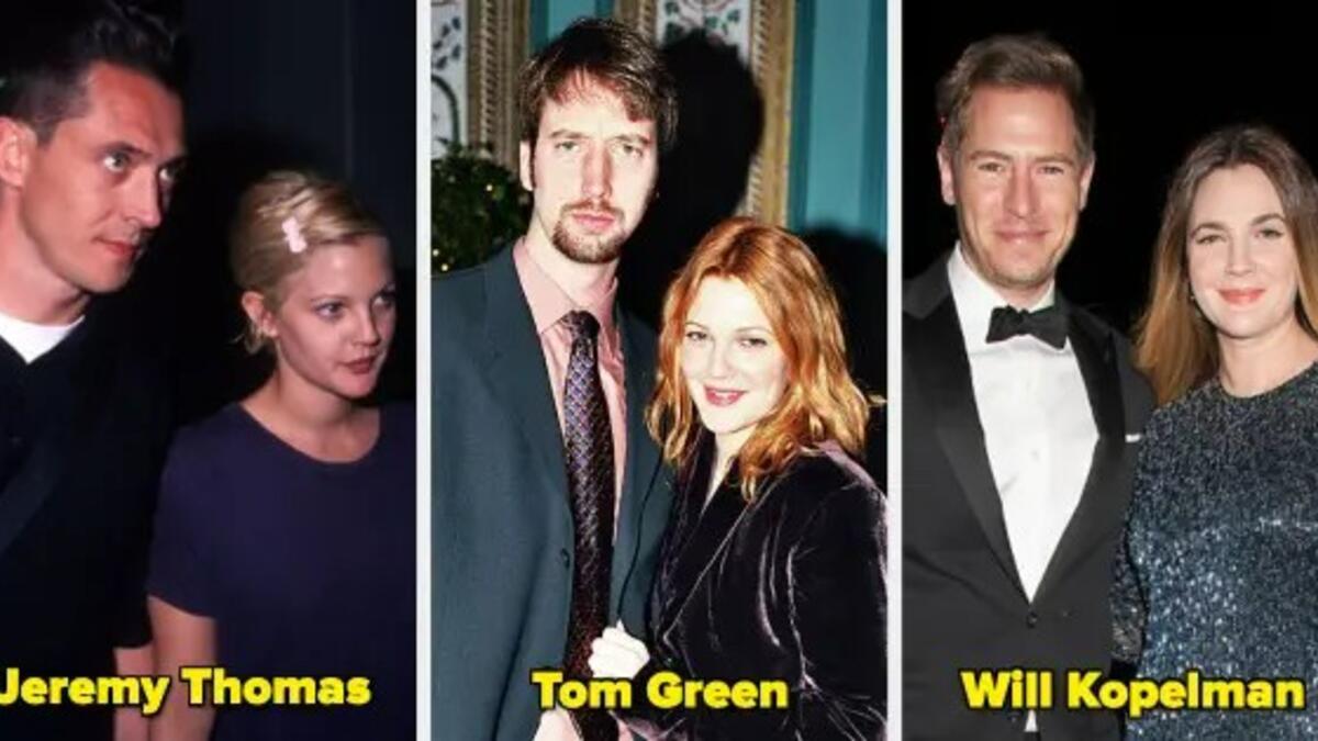 الممثلة درو باريمور: تزوجت من جيريمي توماس (1994-1995)، ومن ثم من الممثل توم جرين (2001-2002)، وبعدها من الممثل ويل كوبلمان (2012-2016).