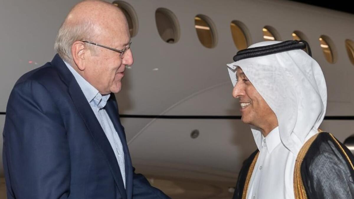 رئيس حكومة تصريف الأعمال في لبنان، نجيب ميقاتي، وصل إلى الدوحة مساء أمس السبت.