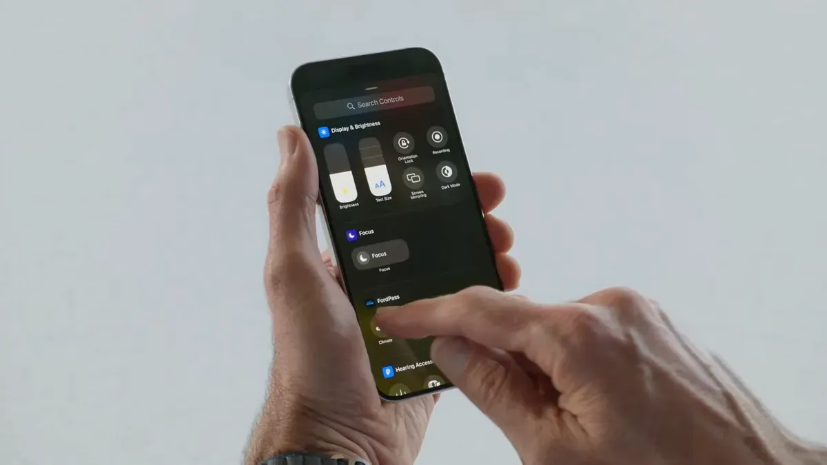 iOS 18 Control Center