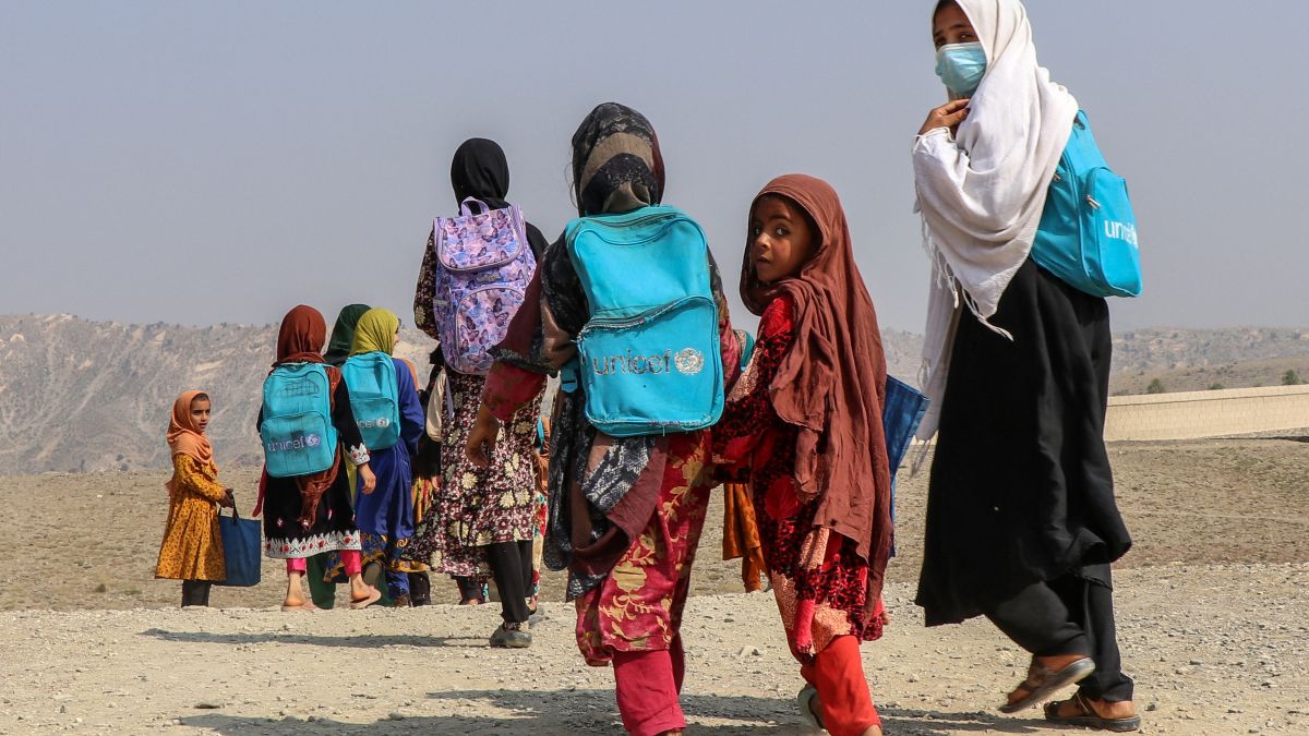 One of these story's is of Khawar a 22-year-old whose aspirations of studying medicine were shattered by the Taliban’s policies. Her life shifted to a daily grind of household chores, yet she refused to surrender to despair. Studying in secret, Khawar is working toward a degree in health sciences through University of the People a U.S.-based nonprofit online university that offers free education to refugees and women like her. (Photo by AFP)