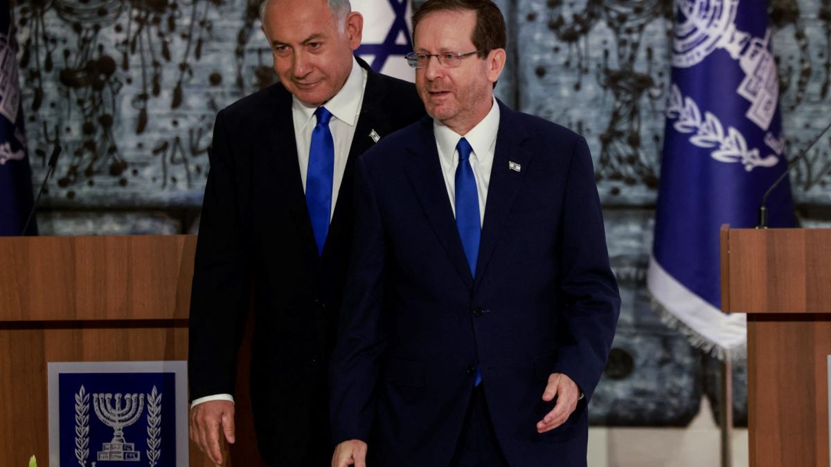  Benjamin Netanyahu, Israeli President Isaac