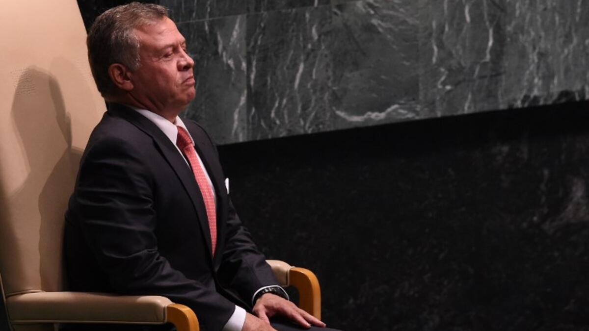 Jordanian King Abdullah II waits to speak during the General Debate of the 73rd session of the General Assembly at the United Nations in New York September 25, 2018. 
Bryan R. Smith / AFP