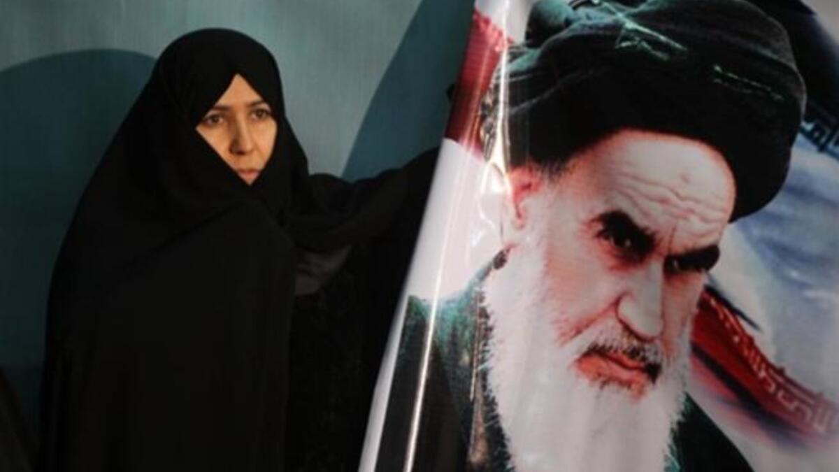 Ayatollah Ruhollah Khomeini, the trigger for a revolution which spawned an Islamic state now engulfed in a deep political crisis.