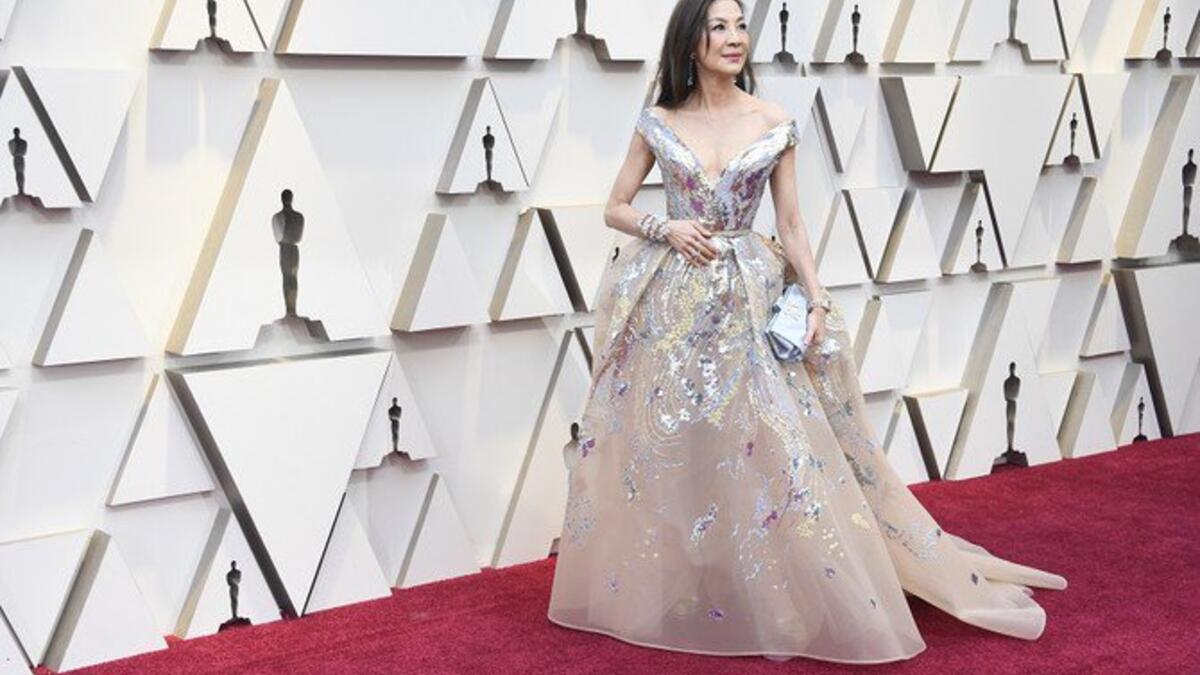 Michelle Yeoh glittered in a ballgown by Elie Saab