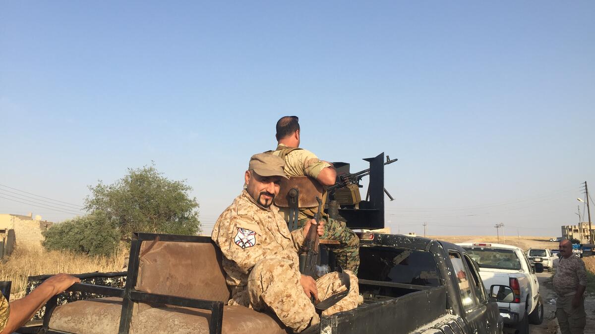 Foreign volunteers - Speaking of the West, some Westerners didn’t want to wait and see if their nations would send troops to fight Daesh and Mosul and volunteered to join the Peshmerga. Some serve near Mosul, including Bashiqa. Others are in Peshmerga units near Kirkuk, or in Christian groups like Dwekh Nawsha, shown here north of Mosul.