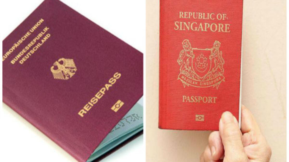 المركز الثاني: ألمانيا- 166 دولة / سنغافورة – 166 دولة