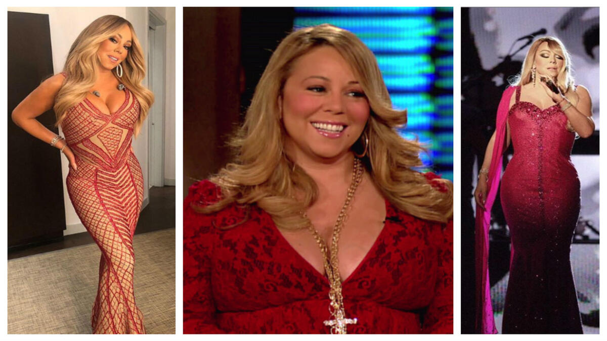 النجمة "ماريا كاري" قبل وبعد عملية التكميم