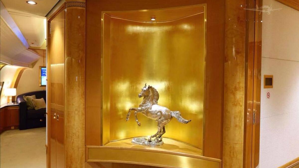 Inside Boeing 747-8i. (Facebook)