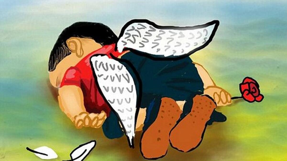 علّقت جلالة الملكة رانيا العبدالله، ملكة الاردن تغريدة عبر حسابها على موقع تويتر، "صورة مأساوية لطفل لا يملك إلا البراءة... وواقع مرير يعيشه الكثيرون".