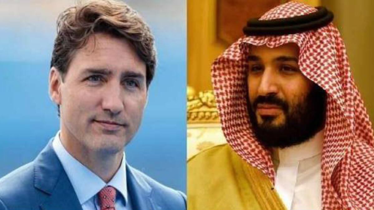 أغسطس:  قررت السعودية طرد السفير الكندي من أراضيها، وسحب سفيرها من كندا، وتجميد جميع العلاقات التجارية بين البلدين، وذلك بعد أن طالبت كندا بالإفراج عن ناشطين محتجزين بالمملكة.