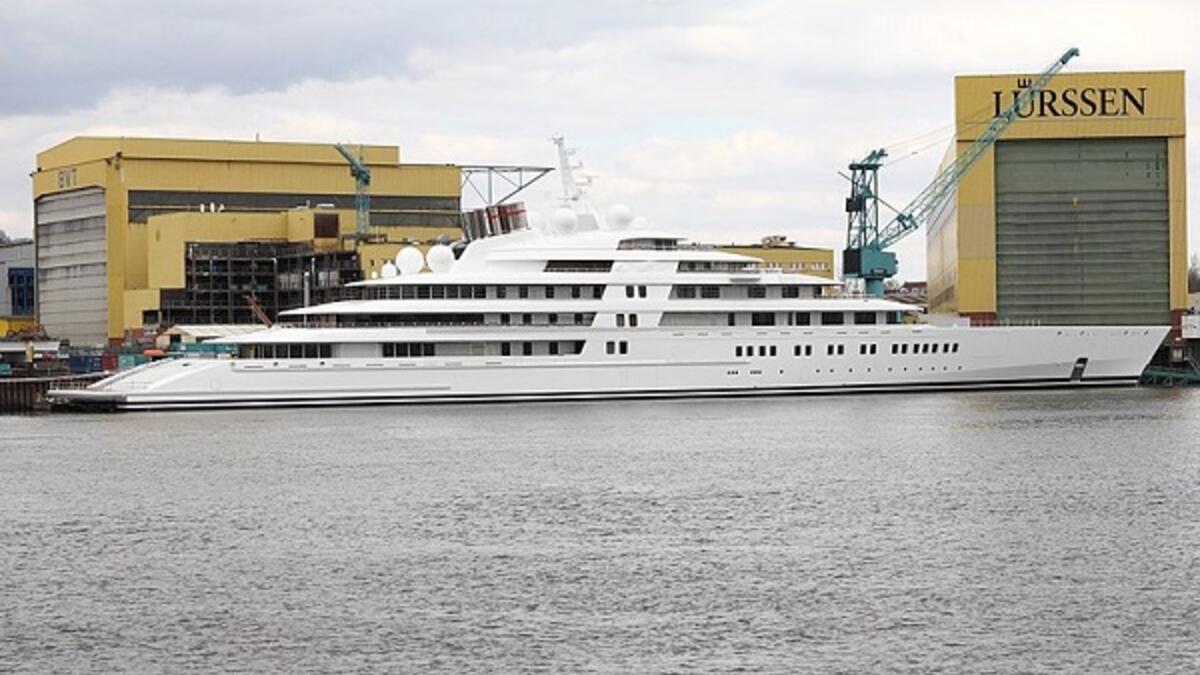 1. Azzam - Khalifa bin Zayed Al Nahyan

The number 1 spot! But not only is the 180m Azzam the largest superyacht owned by an Arab, it is also the largest superyacht in the world overall! It is owned by Khalifa bin Zayed Al Nahyan, the President of the UAE. It is thought to have cost $600 million to build.
(Wikipedia - Creative Commons)