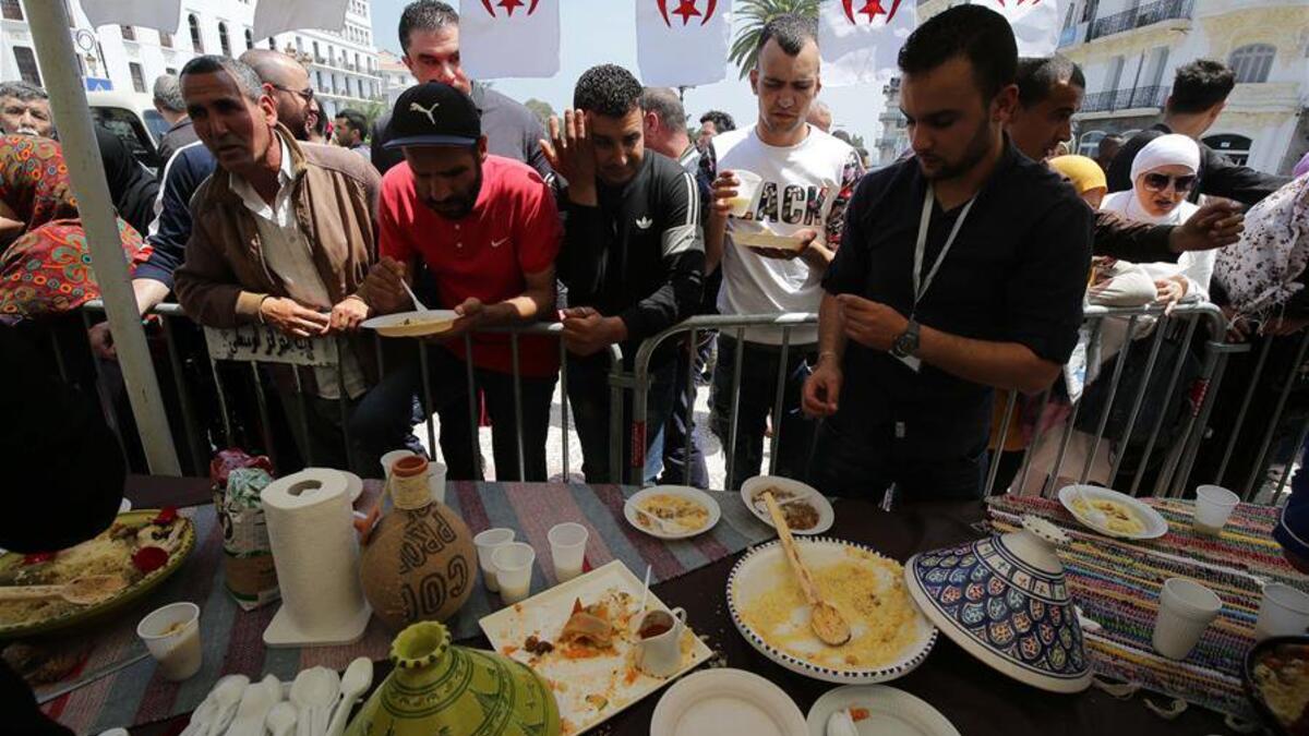 People visit the International Couscous Festival in Algiers, Algeria  (Twitter)