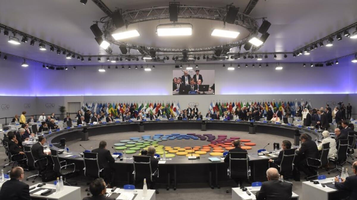 General view of the G20 Leaders' Summit in Buenos Aires, on November 30, 2018. Global leaders gather in the Argentine capital for a two-day G20 summit beginning on Friday likely to be dominated by simmering international tensions over trade.
SAUL LOEB / AFP