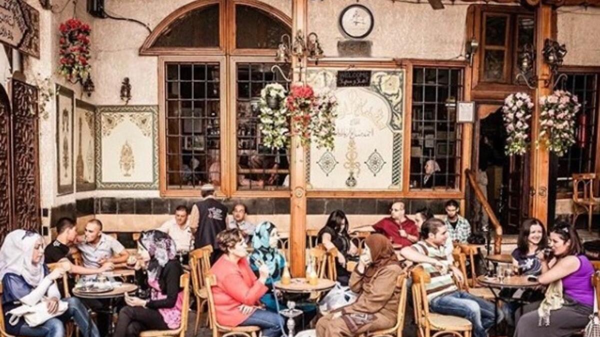 Coffee shop, Syria before war (Instagram)