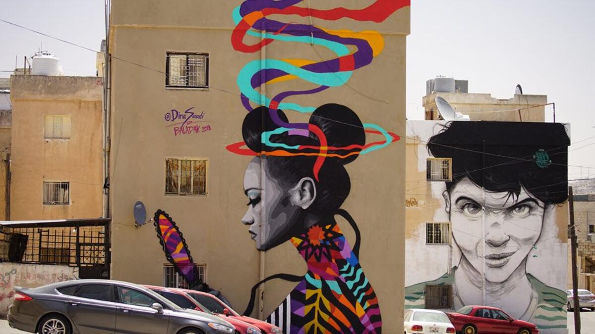Graffiti from Black Project by Enas Awad (Twitter)