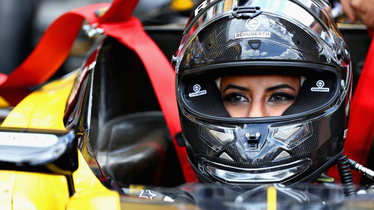 Aseel Al-Hamad will drive a Lotus Renault E20 on a lap of the circuit at Le Castellet before the race - on the day that a ban on women driving in the Gulf Kingdom ends (Twitter)