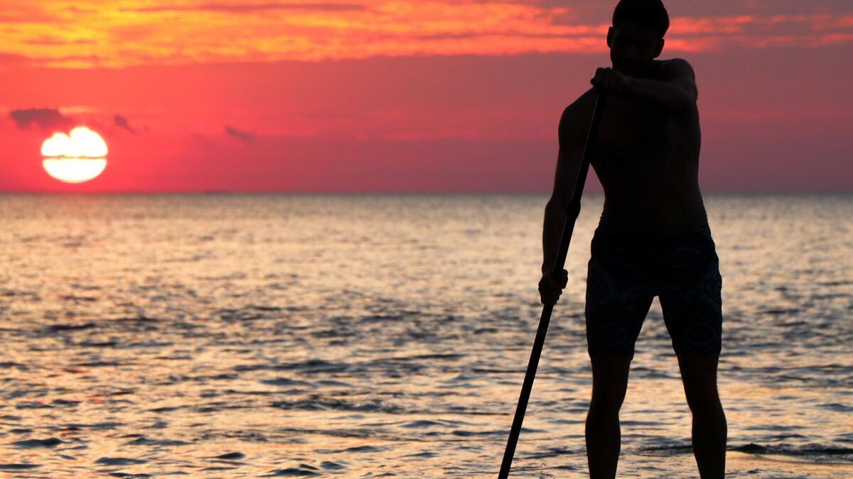 Paddleboarding 
It is one of the most favourite hobbies of people of UAE. Stand up paddling is the fastest growing water sport in the world and is a relaxing recreational activity (Twitter)