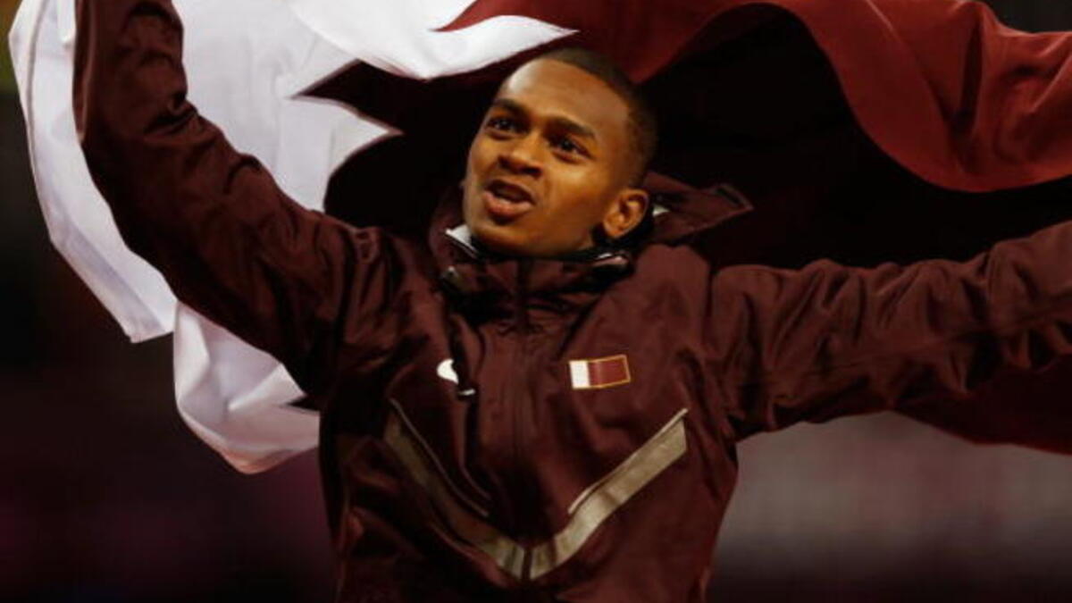 لاعب القوى القطري معتز عيسى برشم: من أصول سودانية، متخصص في الوثب العالي، حقق برونزية الوثب العالي في لندن ليضيفها إلى إنجازاته الأخرى المتميزة.