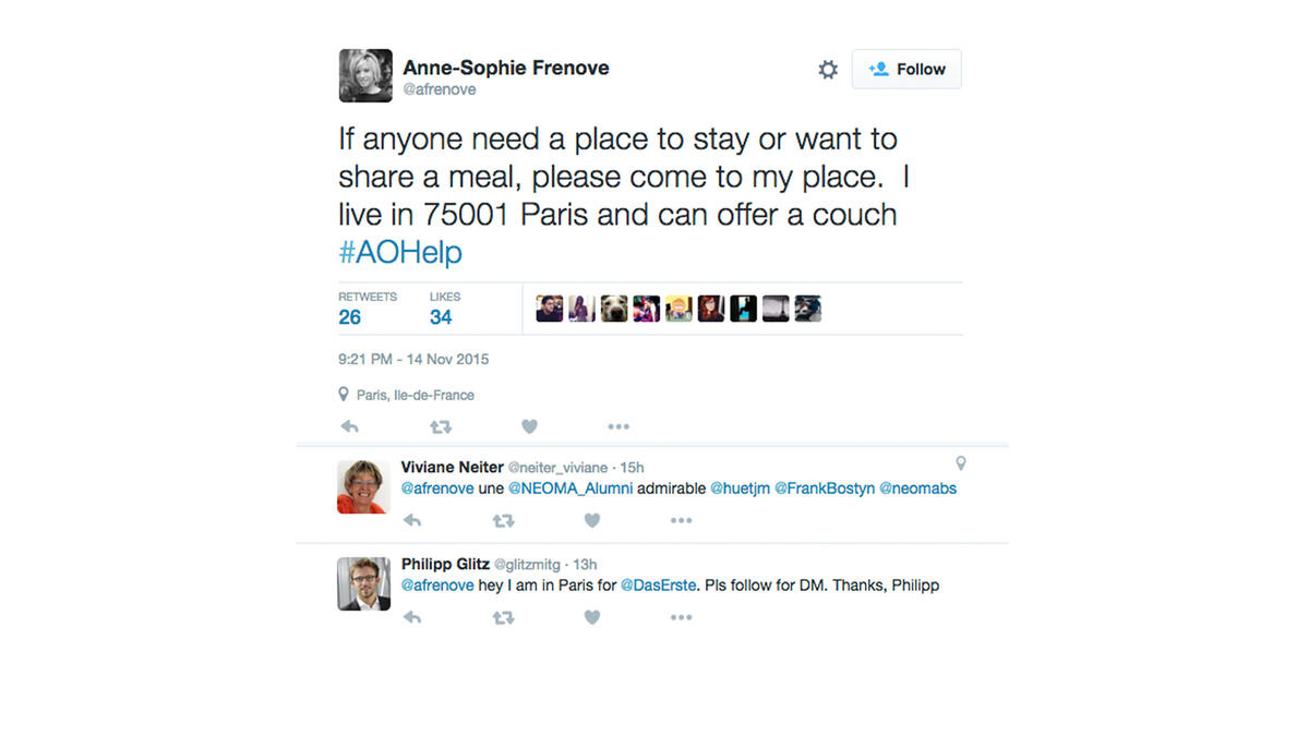 paris residents offer help