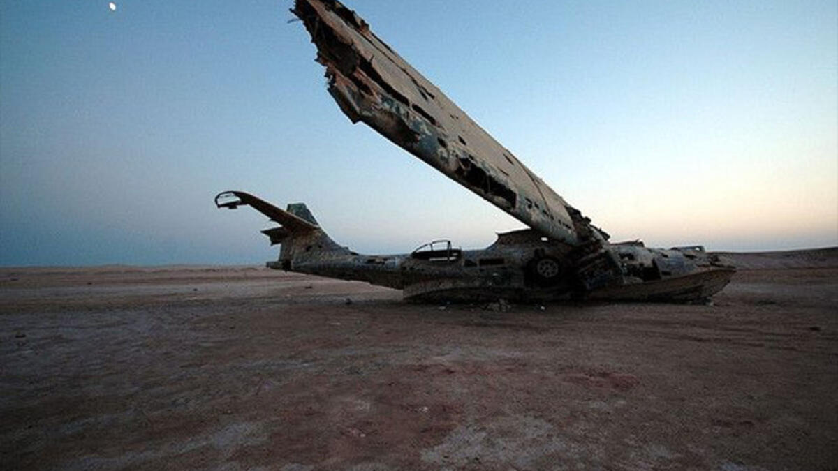 abandoned catalina seaplane in saudi
