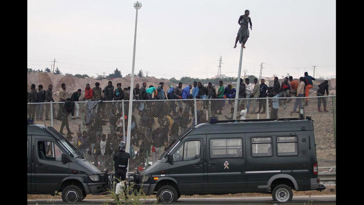 Morocco wall near Mauritania
