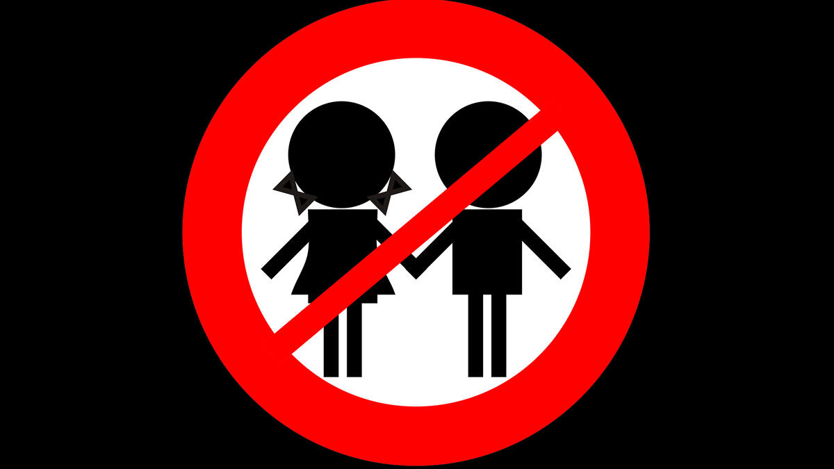 no holding hands sign
