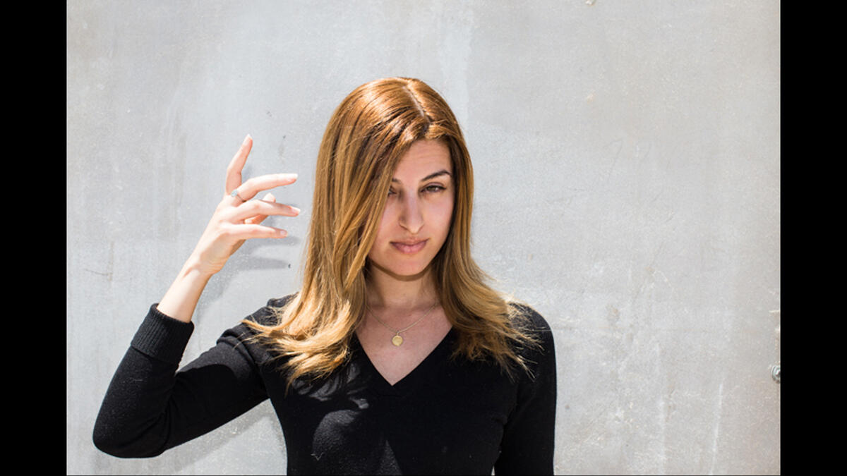 majnoon are you crazy Arabic sign