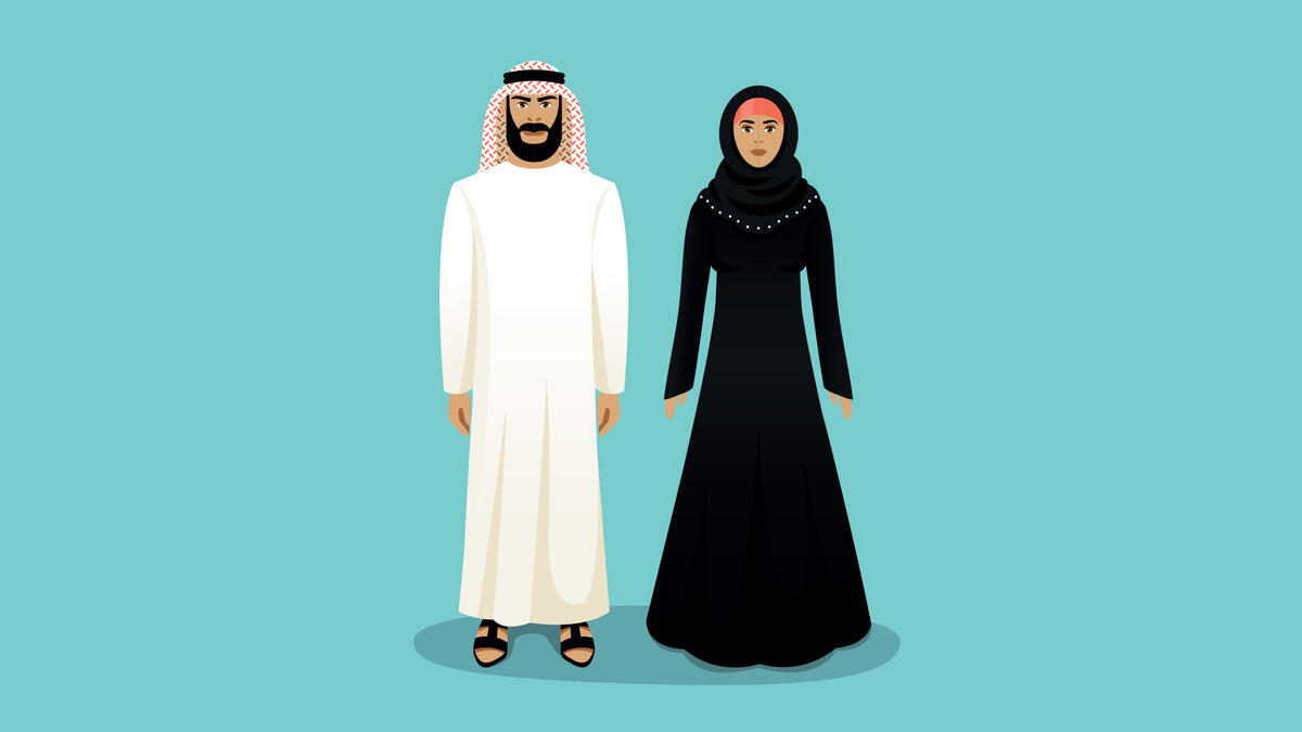 Arab male female