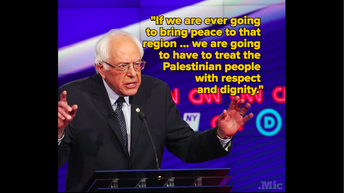 sanders on Palestinian rights