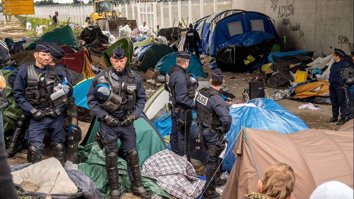 refugees camp france