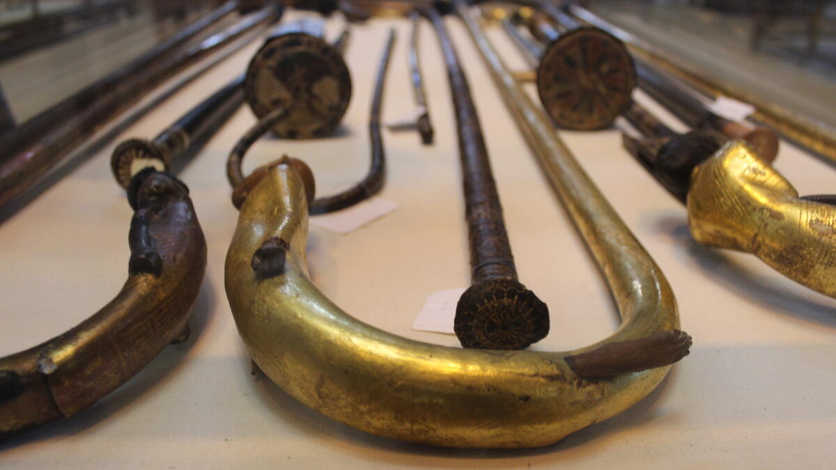 King Tut's walking canes