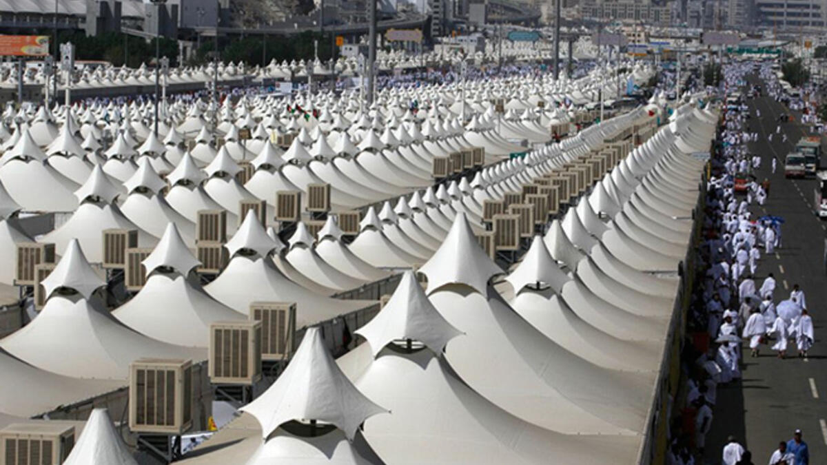 mina tent city mecca hajj pilgrims