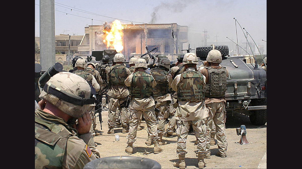 US troops fighting iraq