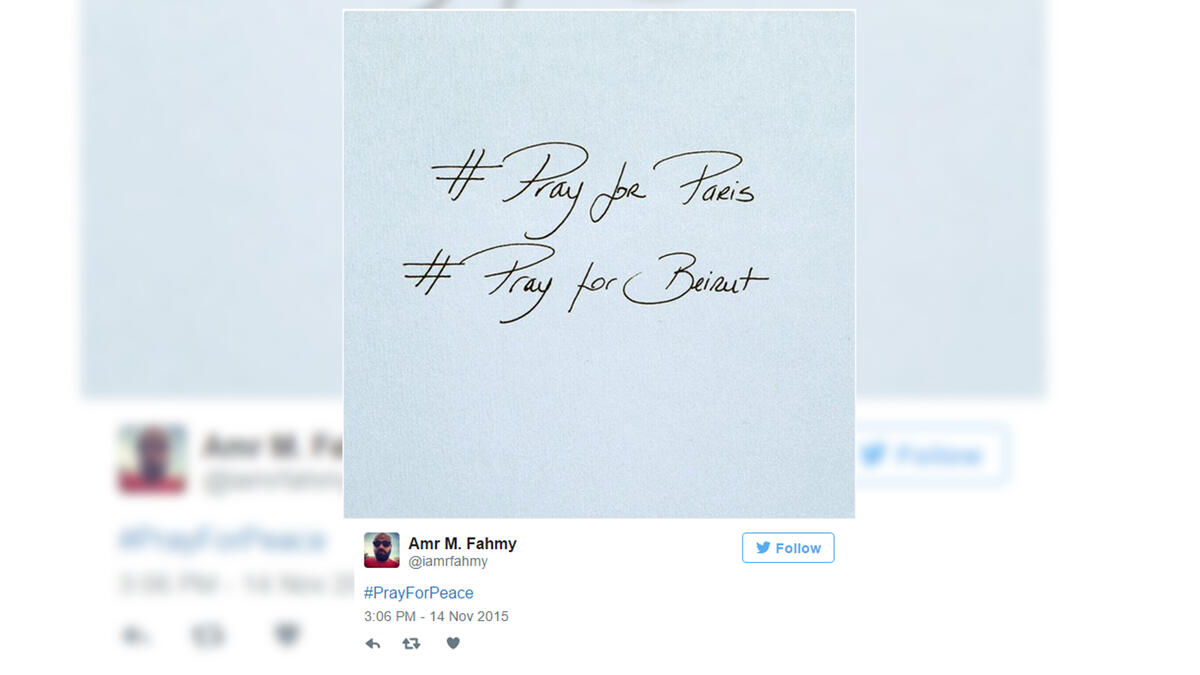 That these positive messages of condemnation and condolence have gotten some press is heartening, but it also irked people too. The day before the Paris attack, twin suicide bombs in Beirut killed 43 and injured dozens, yet few world leaders issued public comments, leaving many Lebanese feeling forgotten and irrelevant.