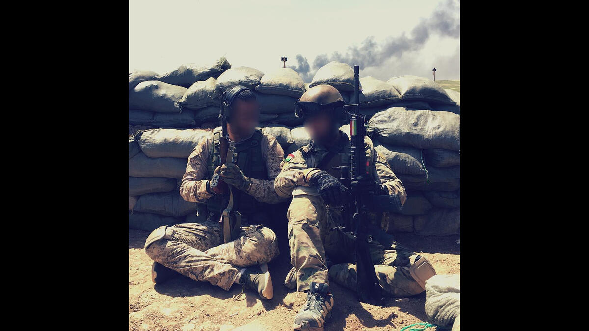 Mike and Hirani in battle