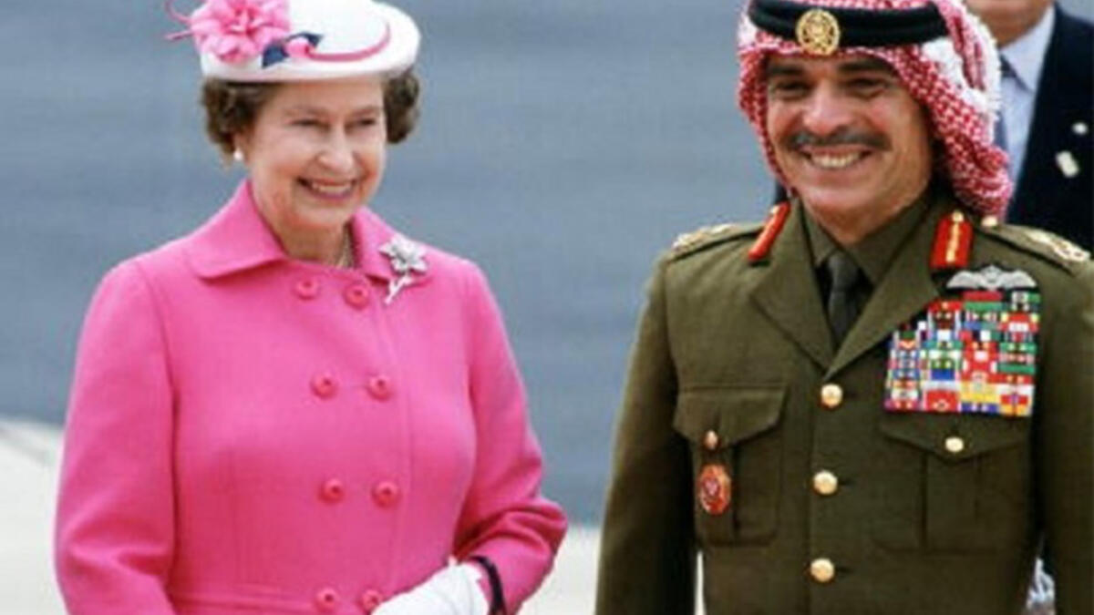 King Hussein and Queen Elizabeth