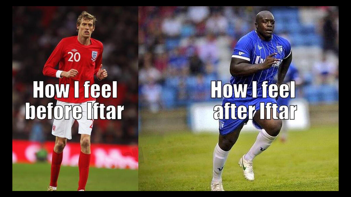 before and after iftar