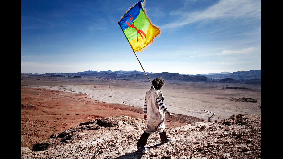 Amazigh man flag