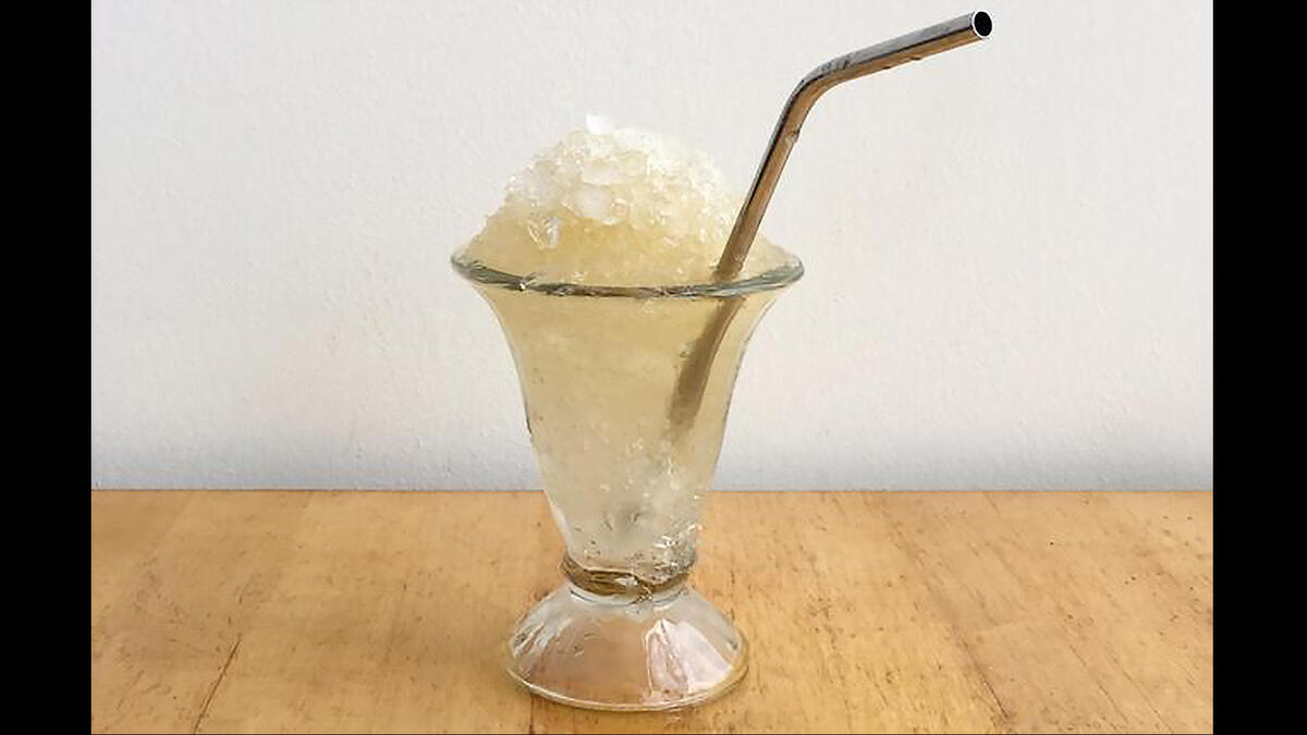 snow and tequila cocktail