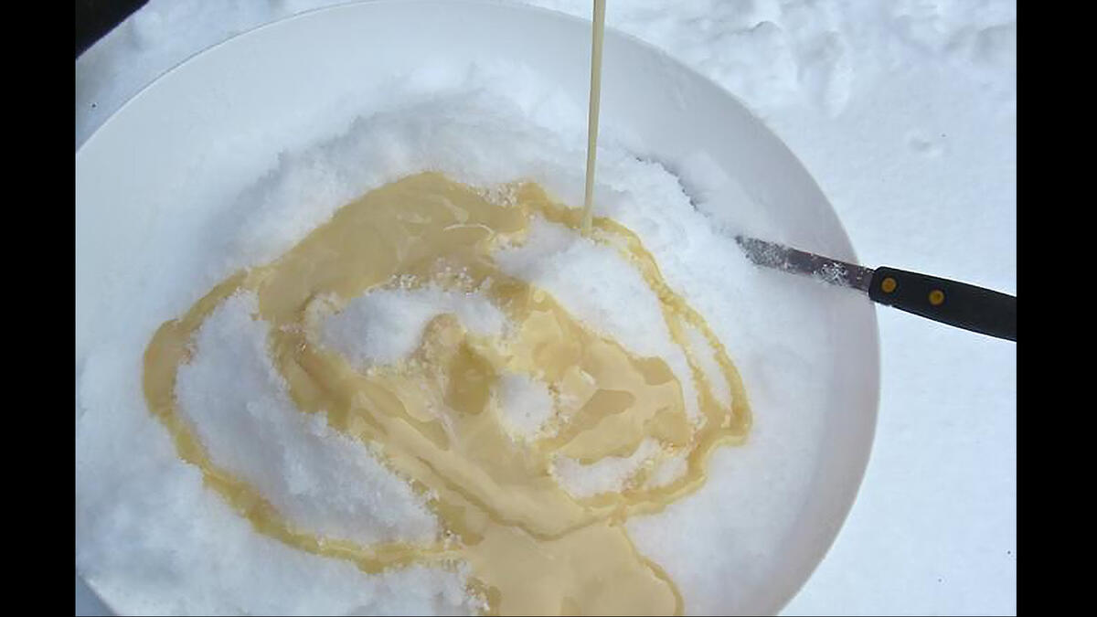 condensed milk and snow ice cream