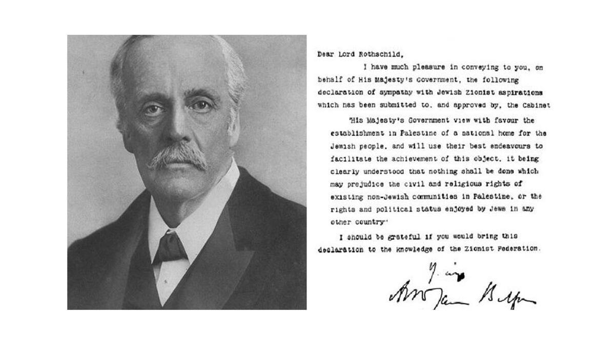 Balfour declaration