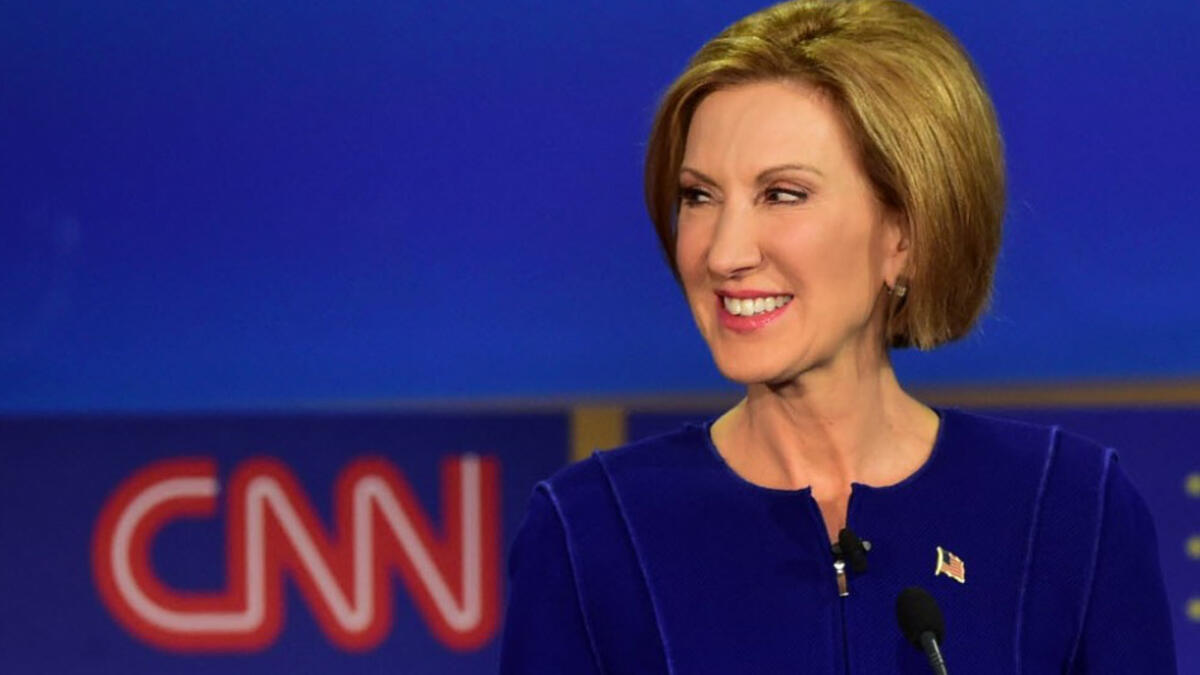 Carly fiorina laughing